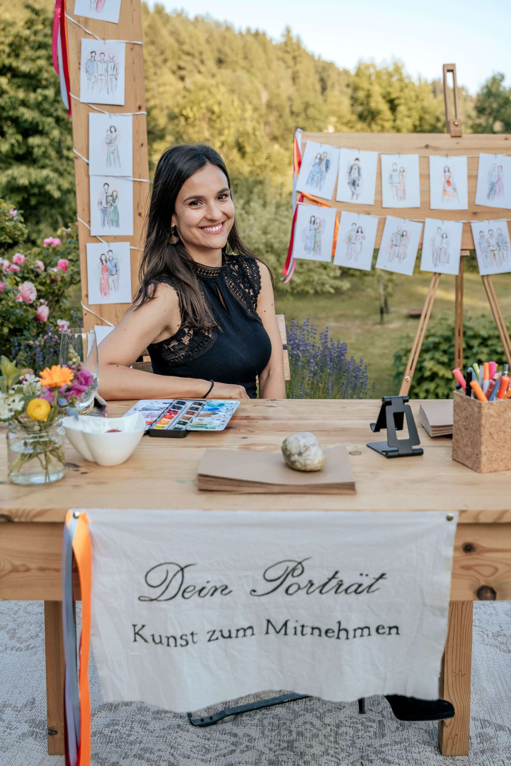 Sabrina Hassler - Eventzeichnerin auf Hochzeiten und Firmen-Events - Event-Illustration
